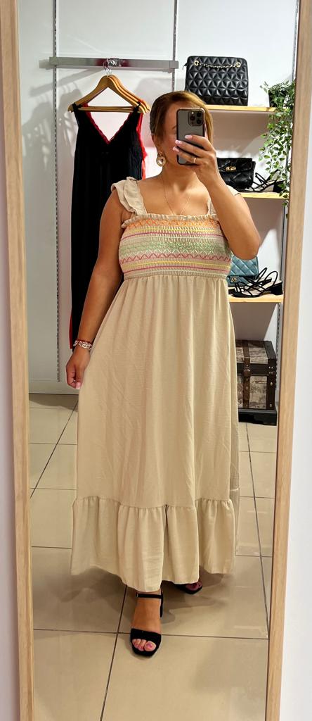 Vestido Marbella Beige