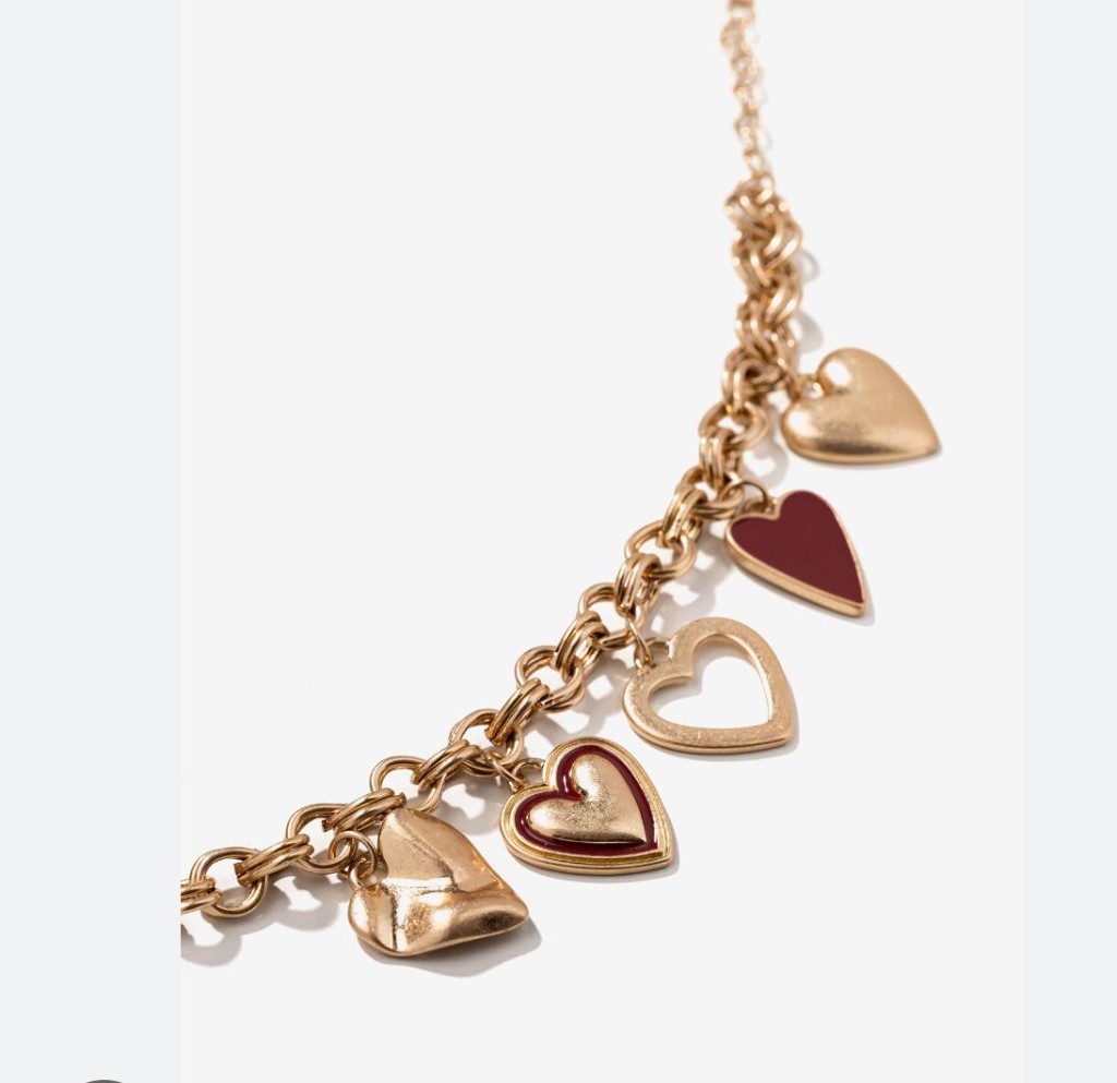 Pulsera Dorada Corazones